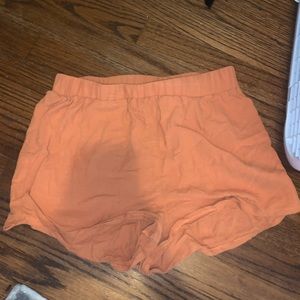 Orange comfy SHEIN shorts